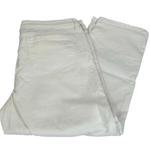 American Rag Cie White Straight Mid Rise Cropped Leg Pants Jeans Size 11 Summer